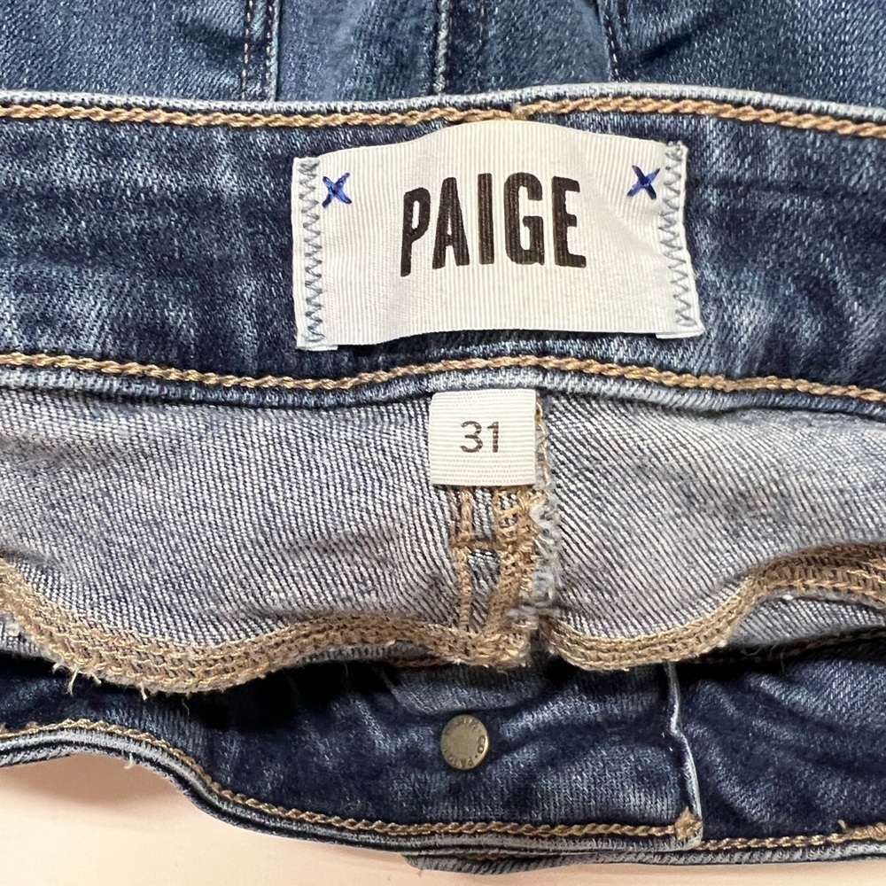 PAIGE Womens Medium Adalyn Wash Verdugo Crop Skinny Stretch Jeans Size 31 - Picture 5 of 10